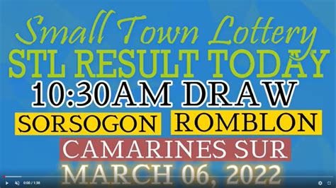 stl camsur|AUG 16 2022 Stl camsur 1st draw = .